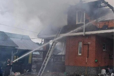 Family of Seven Left Homeless After Yaroslavl House Fire
