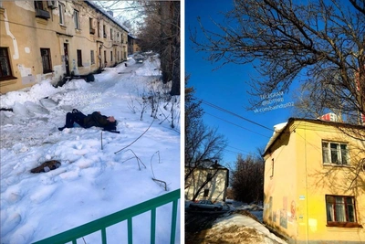 Лед с крыши убил пенсионера в Уфе, мужчина травмирован