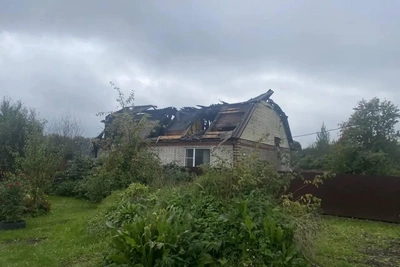Пожар в Волосово унес жизнь подростка