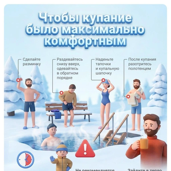 Советы для тех, кто хочет окунуться в прорубь | Источник: Городские медиа