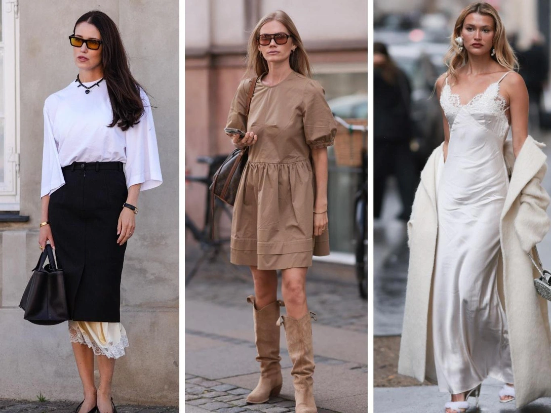 Полный гид по самым модным платьям осени и зимы 2024/25: с воротничками, атласные и строгие | marieclaire.ru