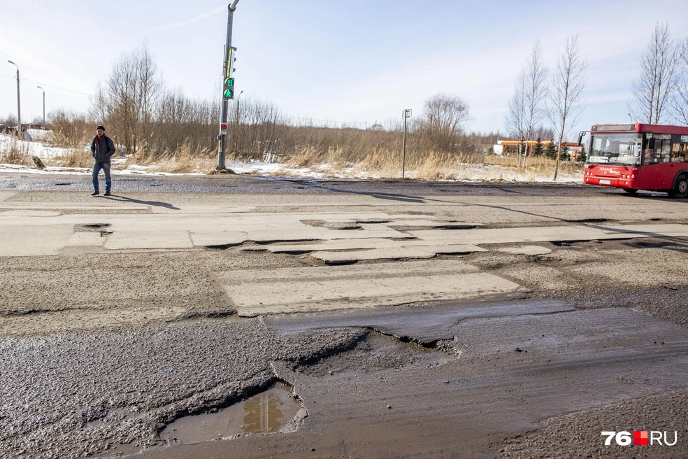 А это точно городская дорога? | Источник: Александра Мамонтова