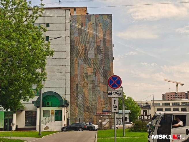 Мозаика на торце дома | Источник: Анастасия Харитонова / MSK1.RU