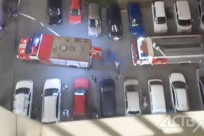 Пожар в пятиэтажке Южно-Сахалинска потушен