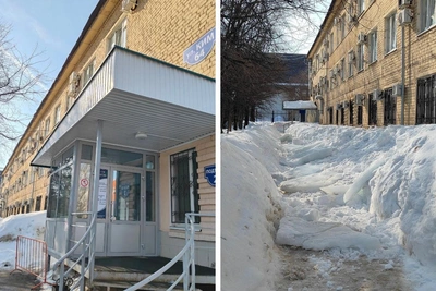 В Перми брат спас племянницу от снега с крыши клиники