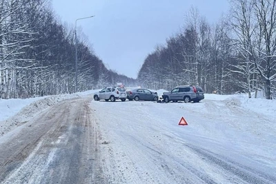 Четверо пострадали в аварии с тремя машинами у Северодвинска