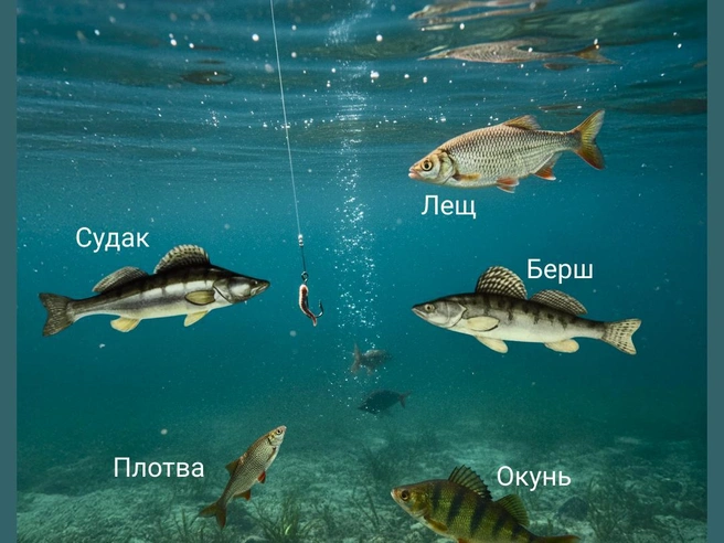 Наиболее часто встречающиеся виды рыб в волжских уловах. | Источник: Мария Романова / Городские медиа