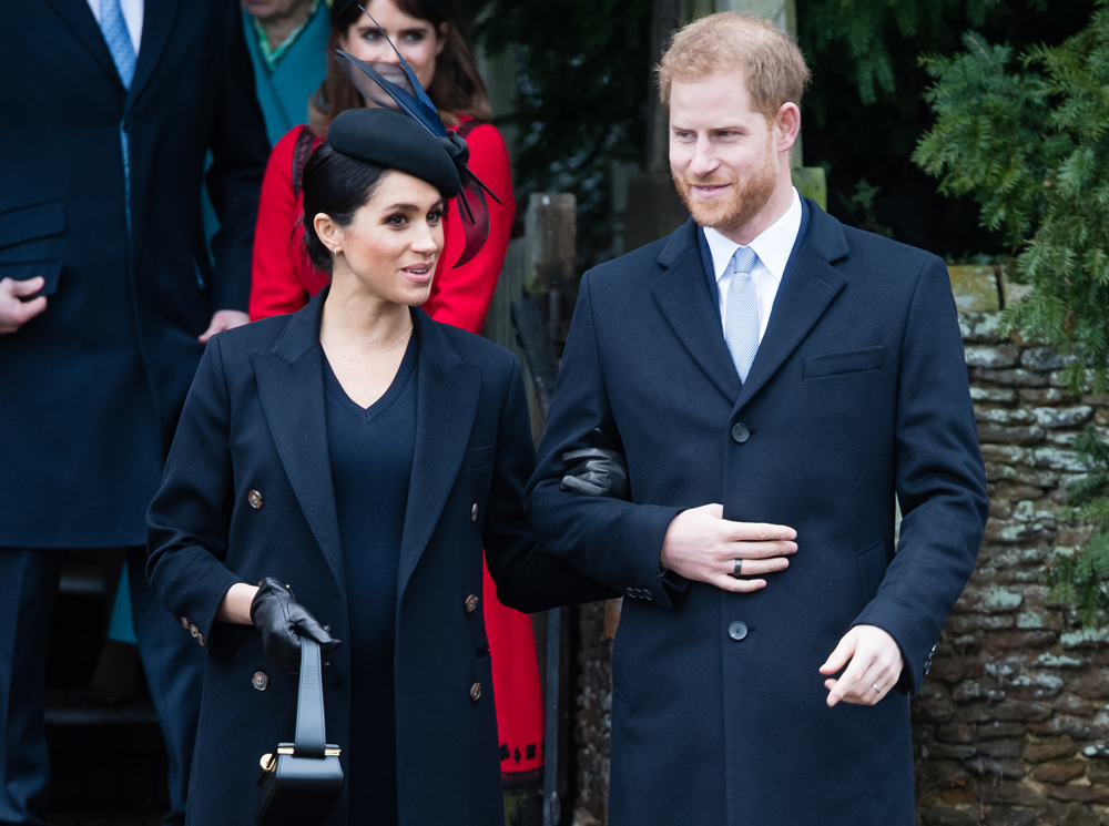 Герцог и герцогиня Сассекские на рождественской службе в Сандрингеме, 25 декабря 2018 года | marieclaire.ru