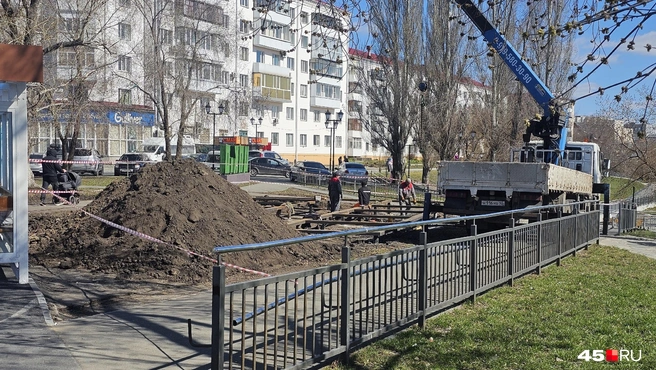 Сваи уже забиты | Источник: Дарья Никитченко / 45.RU