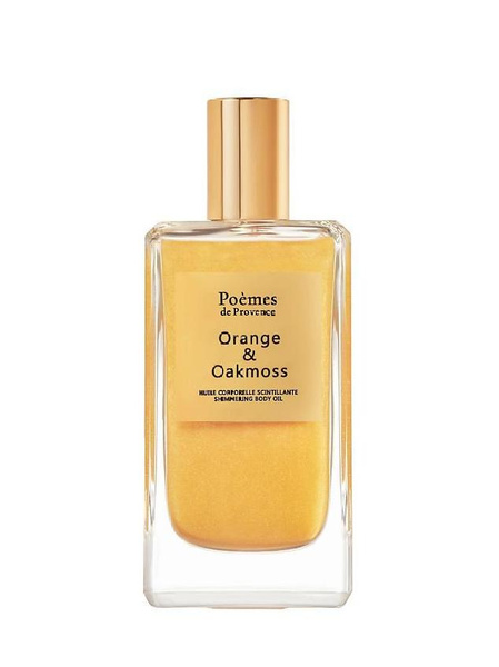 Мерцающее масло для тела «Orange & Oakmoss» Poemes de Provence