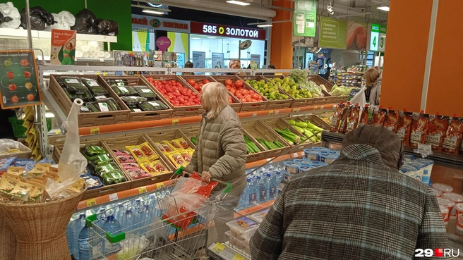 В «Макси» хватает подорожавших продуктов | Источник: Юрий Скородумов / 29.RU