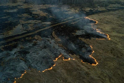 Пожар из-за спички в Забайкалье