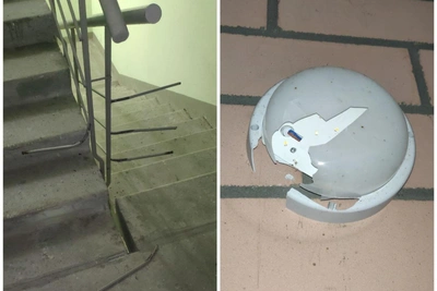 Teenagers Trash Stairwell in Yekaterinburg Apartment Building