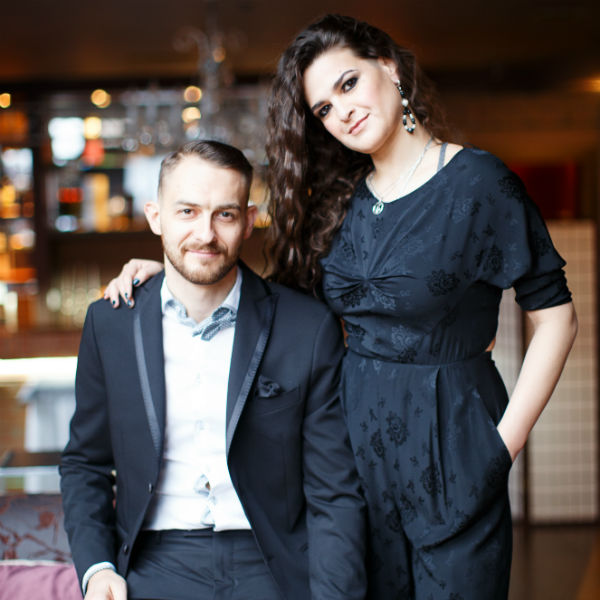 Виктория Райдос с мужем
