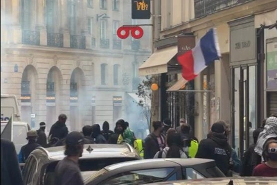 Россияне в Париже показали протесты и погромы