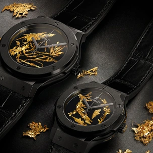 Hublot представили новинку, украшенную кристаллами золота