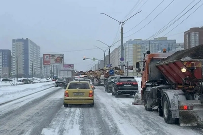 Снегопад в Череповце: коммунальные службы на повышенной готовности