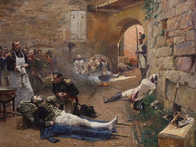 Поль-Эмиль Бутиньи. «Раненый маршал Ланн». 1894. | Источник: Wikimedia Commons