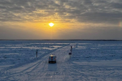 Grader Falls Through Ice, Yakutia Company Fined