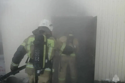 Пожар в Бийске: пострадала женщина