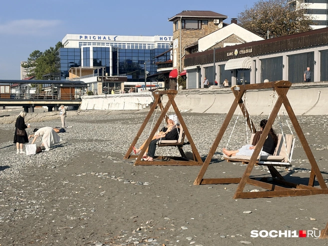 Платные качели даже на зиму не убирают  | Источник: Анна Грицевич / SOCHI1.RU