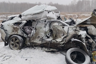 Смертельное ДТП с иномаркой и грузовиком в Курганской области