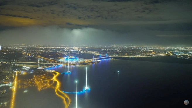 Темное время года: в Петербурге облачно, ночь растянулась до 8 утра | Источник: кадр супервидовой веб-камеры