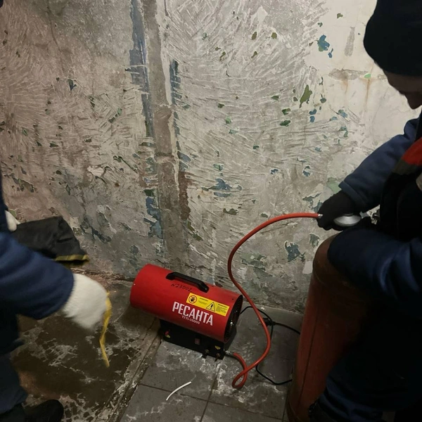 Из-за аварии на котельной в дома приносили тепловые пушки | Источник: «Михаил Собакин | Чехов» / T.me