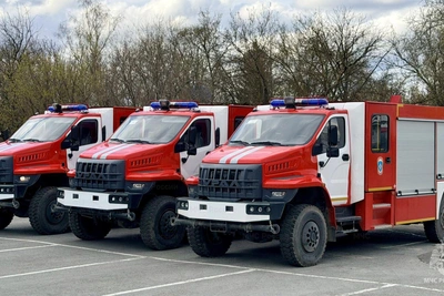 Три новых «Урала» пополнили пожарную охрану Липецкой области