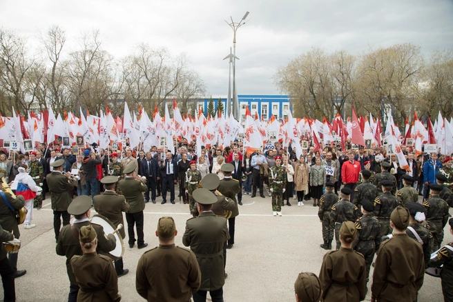 Шествие «Бессмертного цеха» — одно из мероприятий, приуроченных к празднованию 80-летия Победы в Великой Отечественной войне | Источник: «ОДК-Пермские моторы»