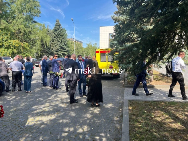 В Москве началось прощание с Романом Старовойтом | Источник: Иван Богданов / MSK1.RU