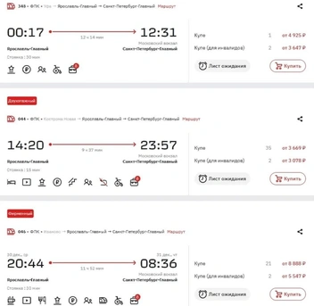 Билеты сократились, а цены выросли | Источник: официальный сайт РЖД