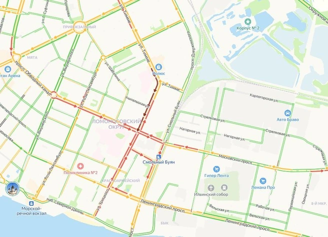 А так выглядит центр города | Источник: Яндекс Карты / Yandex.ru