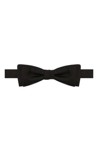 Мужской черный шелковый галстук-бабочка BOSS 