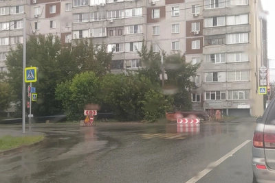 В Кургане закрыли ещё один участок улицы Свердлова