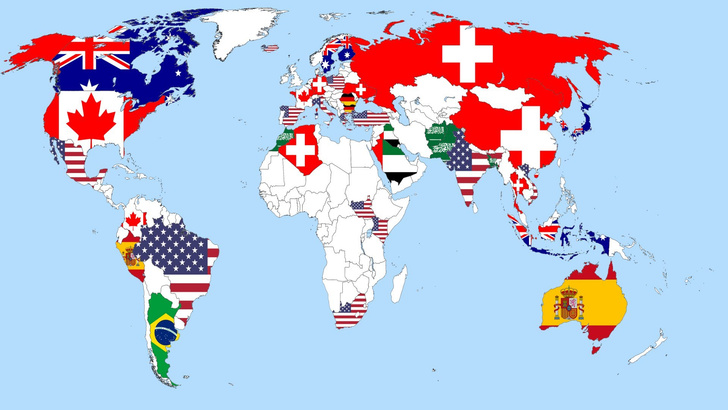 Карта: Где хотели бы жить граждане разных стран
