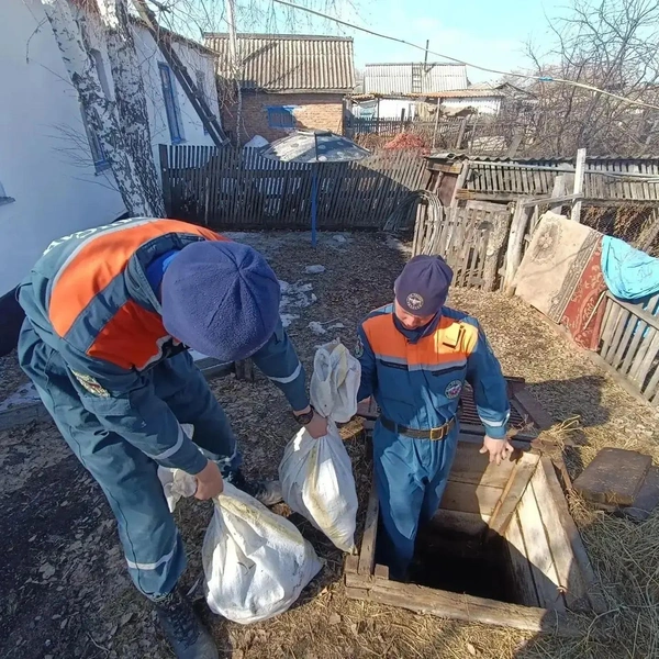Спасатели также достают продукты из погребов и оказывают иную помощь жителям по заявкам | Источник: ГУ МЧС России по Новосибирской области
