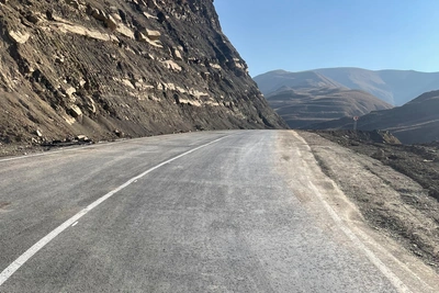 Ремонт дороги к родине героев в Дагестане по нацпроекту