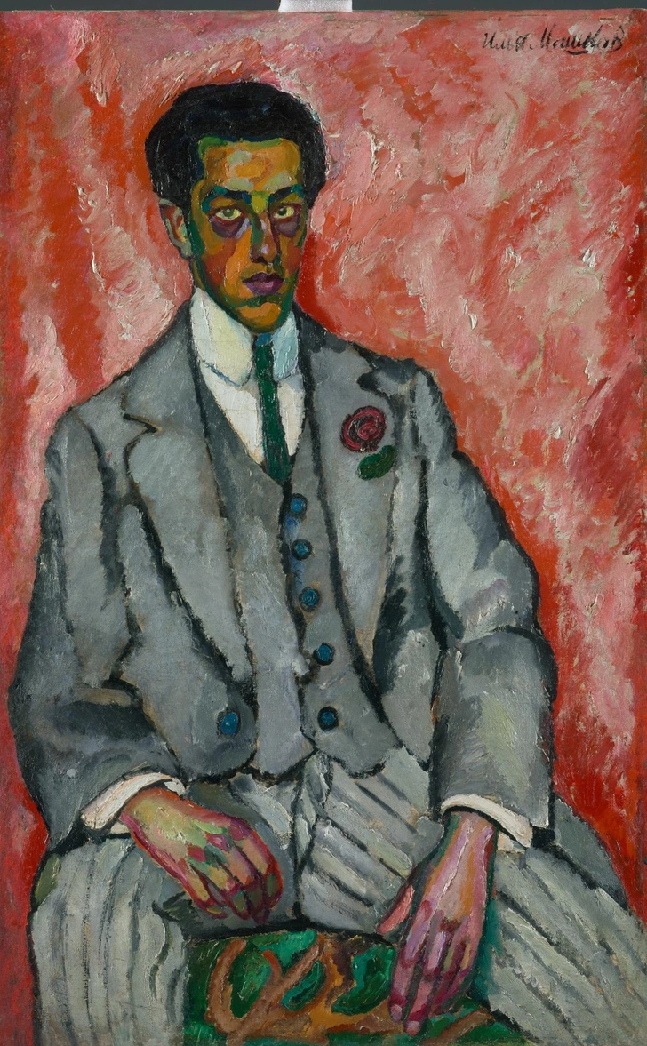 Илья Машков. «Портрет Е. Курлянда», 1909, ГТГ. | Источник: Государственная Третьяковская Галерея