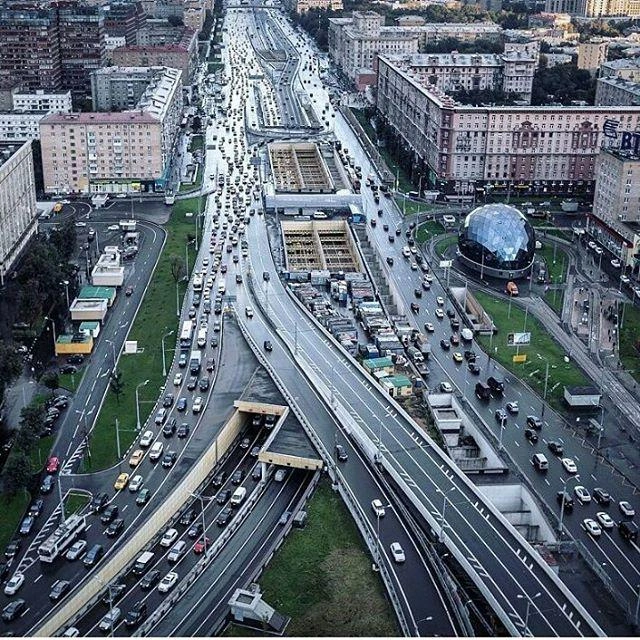На шоссе много развязок | Источник: правительство Москвы
