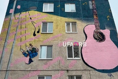 Мурал с Земфирой* в Уфе закрасили по требованию прокуратуры