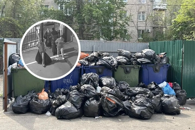 Мусорный коллапс во дворе Волгограда после Дня Победы