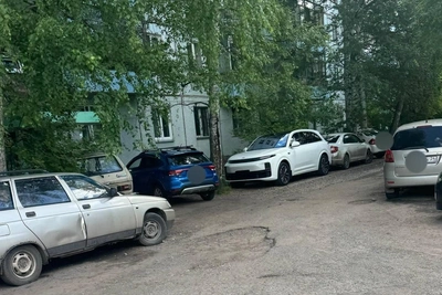 Красноярцы жалуются на парковку на газонах и тротуарах