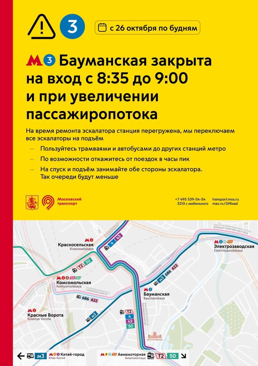 Станцию метро в Москве начнут закрывать на вход по утрам (и не только). Главное