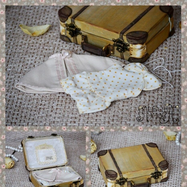 Чемодан путешественницы собран — можно отправляться в путешествие! | Источник: Авторские куклы Альбины Глумовой / Vk.com