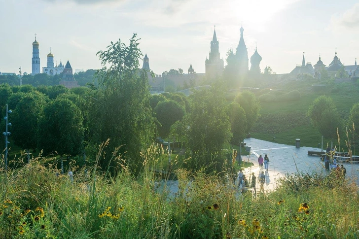 Вид на Московский Кремль и Парк «Зарядье» | Источник: Evgeny Haritonov / Alamy via Legion Media