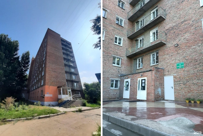 Общежитие № 3 | Источник: Фотография от 2ГИС / 2gis.ru/omsk/gallery/firm/282003257702458/photoId/30258560109954004