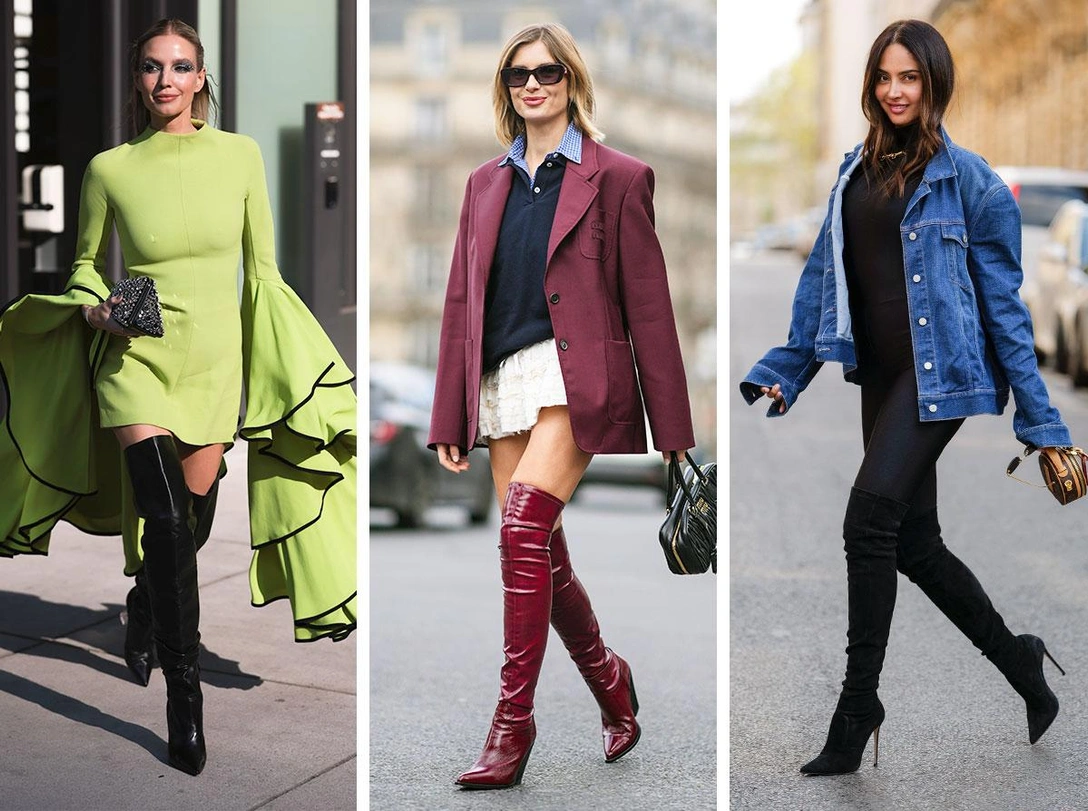 Как носить ботфорты и выглядеть уместно: 6 модных приемов для осени и зимы 2024/25 | marieclaire.ru