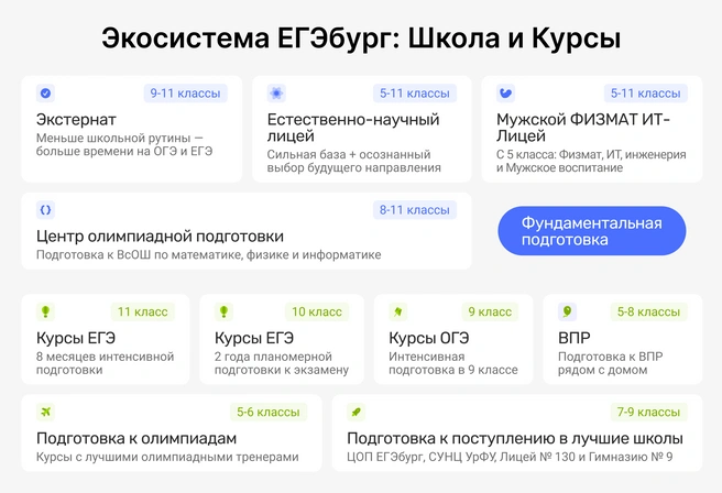 Уникальная очная образовательная экосистема от подготовительных курсов до фундаментального образования в рамках школы полного дня с 5 по 11 класс | Источник: Ирина Калмыкова