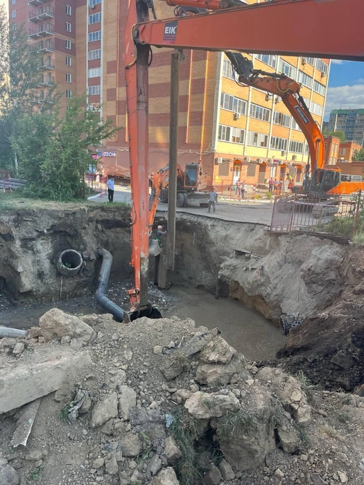 Из колтована нужно откачать 250 кубометров воды | Источник: Мэрия Новосибирска